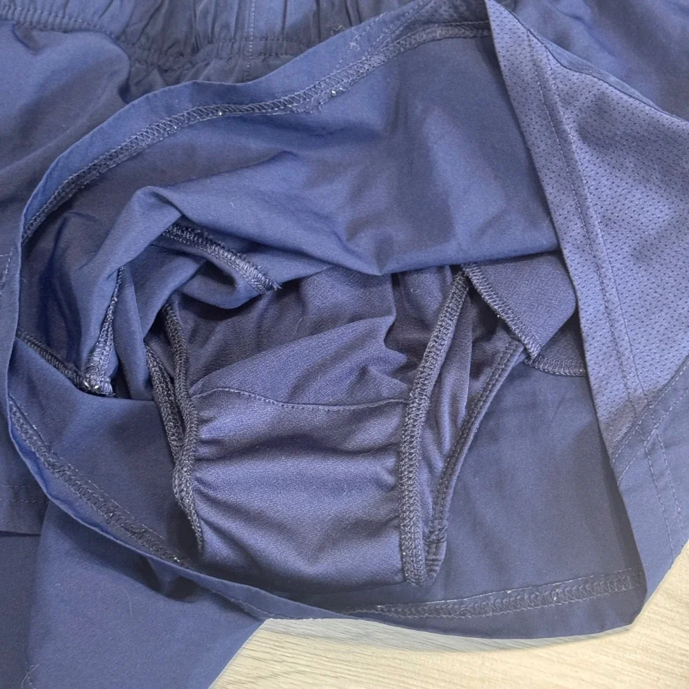 Athletic Works Womens XL Running Shorts Bundle Navy Blue Peach 2 Pack Activewear